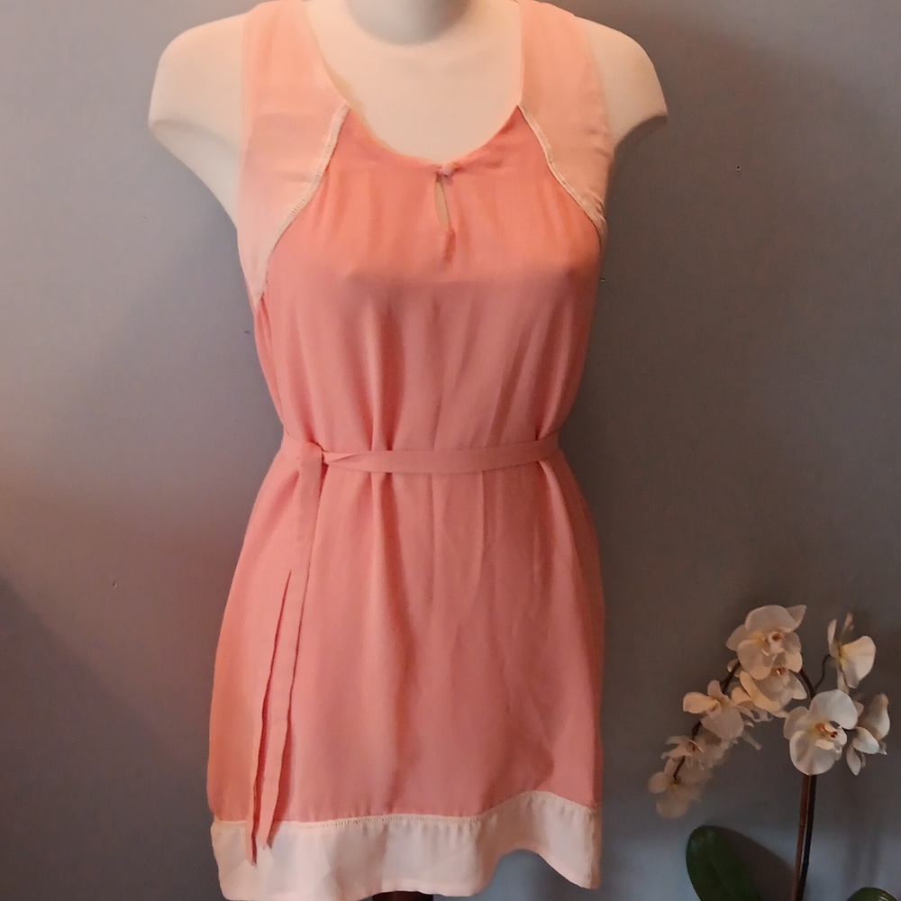 Ark & Co sleeveless peachy pink dresd
